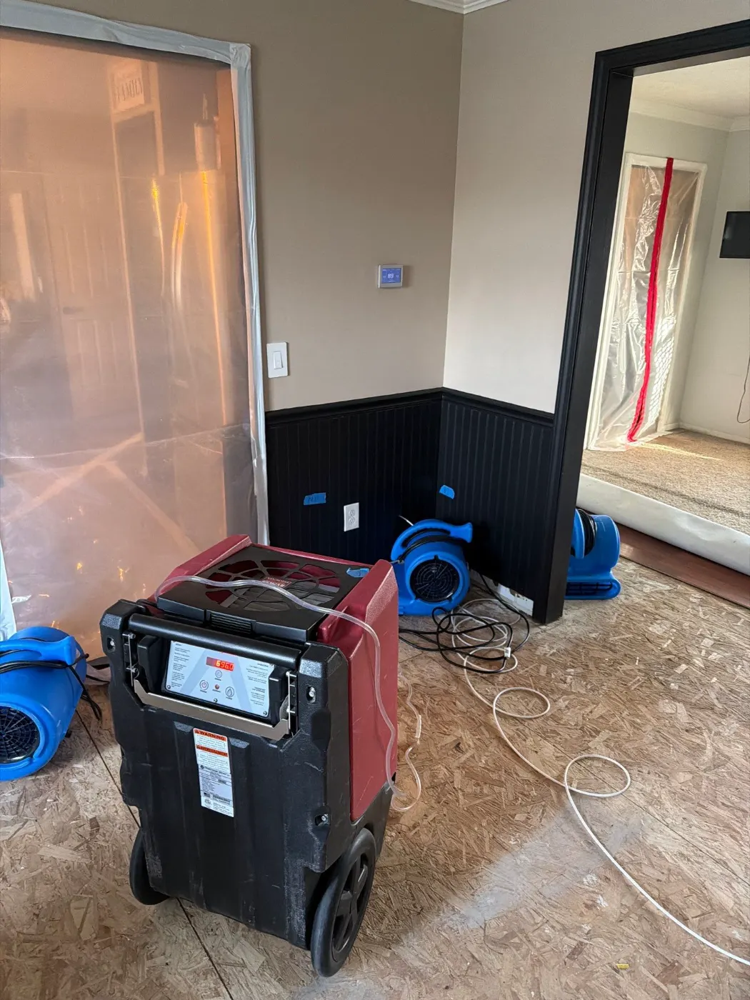 Water damage restoration by Geist Water Restoration near Ingalls, IN